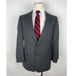 Kingsridge Men's Dark Gray Two Button Blazer 44R $695